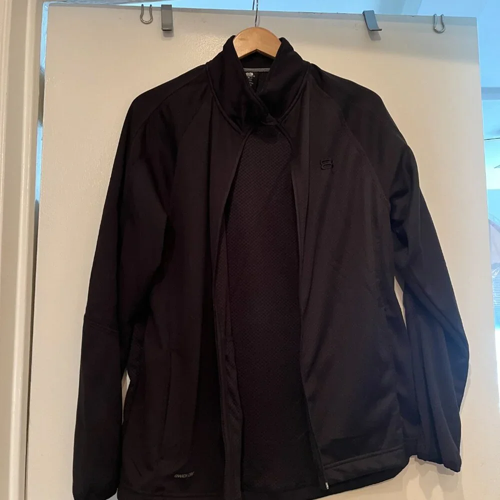 Zipper Front NWT Black Athletic Jacket by‎ Layer 8 Qwick Dry - NWT Size Medium